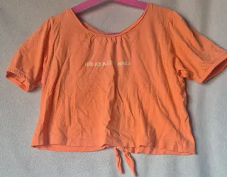 Camiseta niña naranja talla 9