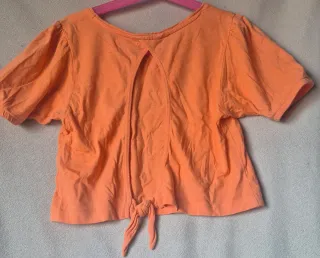 Camiseta niña naranja talla 9