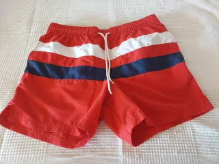 Bañador rayas rojo, blanco y azul Talla S