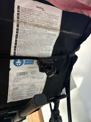 Silla de paseo Asalvo FLIGHT rosa reclinable,barra