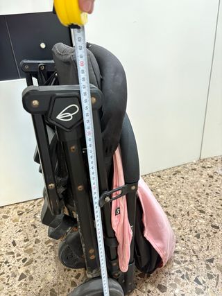 Silla de paseo Asalvo FLIGHT rosa reclinable,barra