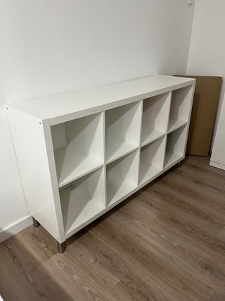 2 UNIDADES Estantería Kallax 8 Cubos Blanca