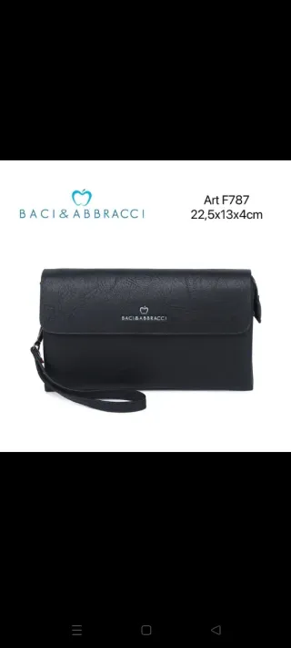 Pochette Baci & Abbracci uomo marrone,nera