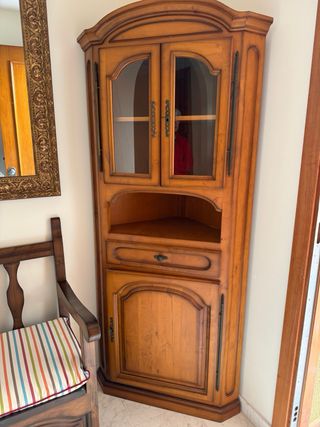Mueble rinconera madera maciza