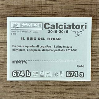 Figurine Calciatori Panini 2015/2016 Latina