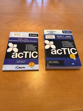 Certificacions ACTIC: Nivell 1 - bàsic (Catalan...