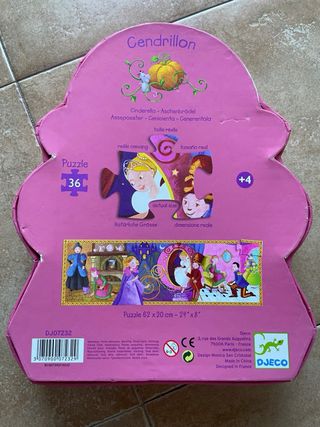 Lote 2 Puzzles Djeco Caballero y Princesa