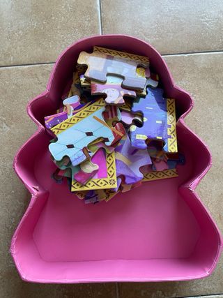 Lote 2 Puzzles Djeco Caballero y Princesa