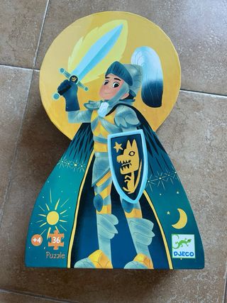 Lote 2 Puzzles Djeco Caballero y Princesa