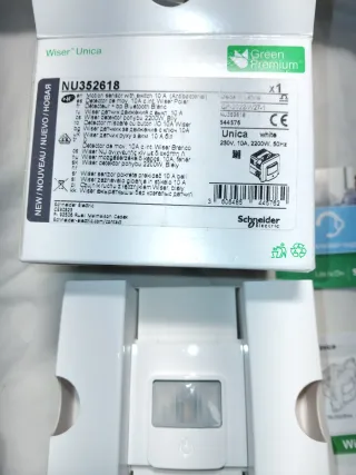 Detector de Movimiento Wiser Unica NU352618 domot