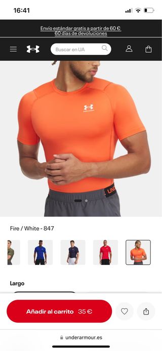 Camiseta Under Armour Compresión NUEVA A ESTRENAR