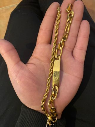 Pulseras bañadas en oro