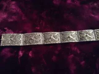 Pulsera Filigrana Plata Antigua