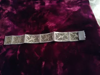 Pulsera Filigrana Plata Antigua