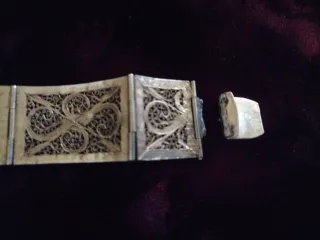 Pulsera Filigrana Plata Antigua