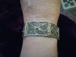 Pulsera Filigrana Plata Antigua