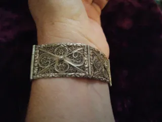 Pulsera Filigrana Plata Antigua