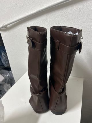 Stivali donna marrone zip tg 39 nuovo