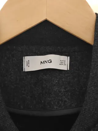 Bomber franela gris Mango Talla S