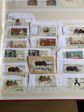 Sellos Etiquetas Correos España (ATM)