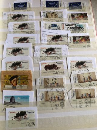 Sellos Etiquetas Correos España (ATM)