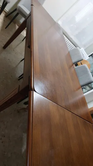 Mesa comedor extensible madera