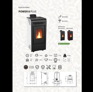 Estufa de Pellets Nueva Power 9 AST1025