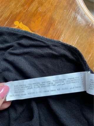 Vestito lungo ampio nero Zara