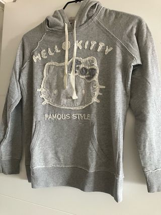 Conjunto Sudadera y camiseta Hello Kitty Gris