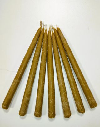 Candele cera d'api artigianali - cm 23 x 1,8 - fat