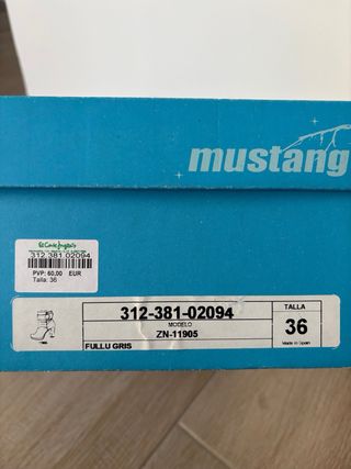 Botines Mustang Gris