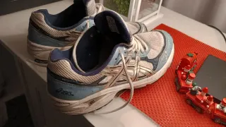 Scarpe Asics 39.5 blu/bianche