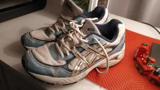 Scarpe Asics 39.5 blu/bianche