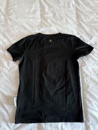 Philipp Plein Calavera Strass Camiseta Negra