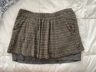 Falda de invierno a cuadros