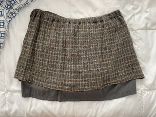 Falda de invierno a cuadros