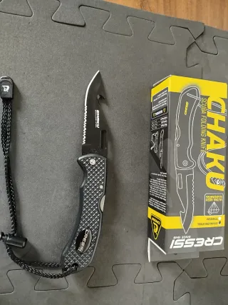 Navaja Cressi Chaku Acero Inox y Titanio Nueva