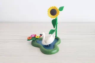 Estanque con cisne de Playmobil