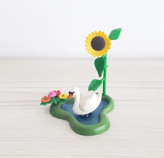 Estanque con cisne de Playmobil