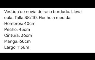 Vestido de Novia Vintage Blanco