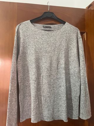 Jersey fino Zara gris