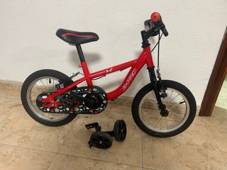 Bicicleta infantil roja 14 B-PRO