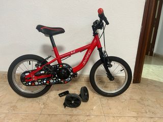 Bicicleta infantil roja 14 B-PRO
