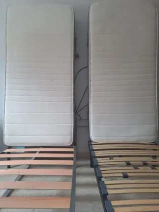 2 Camas 90x190 (Somier y Colchón)