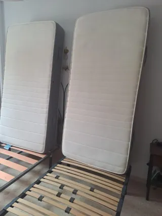 2 Camas 90x190 (Somier y Colchón)