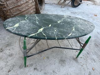 Mesa vintage mármol verde