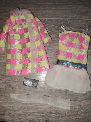 Barbie Outfit 1814 Sparkle Squares 1968