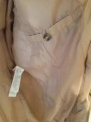 Abrigo plumífero beige