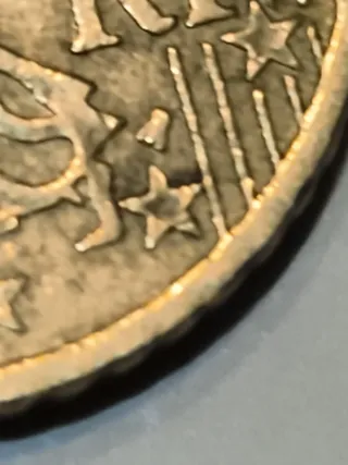 Moneda 50 céntimos R.F. 2000 error estrella y5