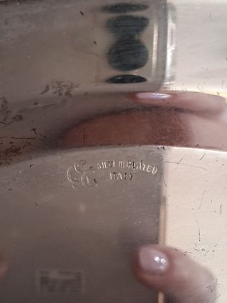 Vassoio placcato Argento Vintage Made in Italy
